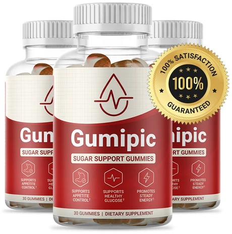 Three bottles of Gumipic shown with the seller's 100% satisfaction guaranteed badge